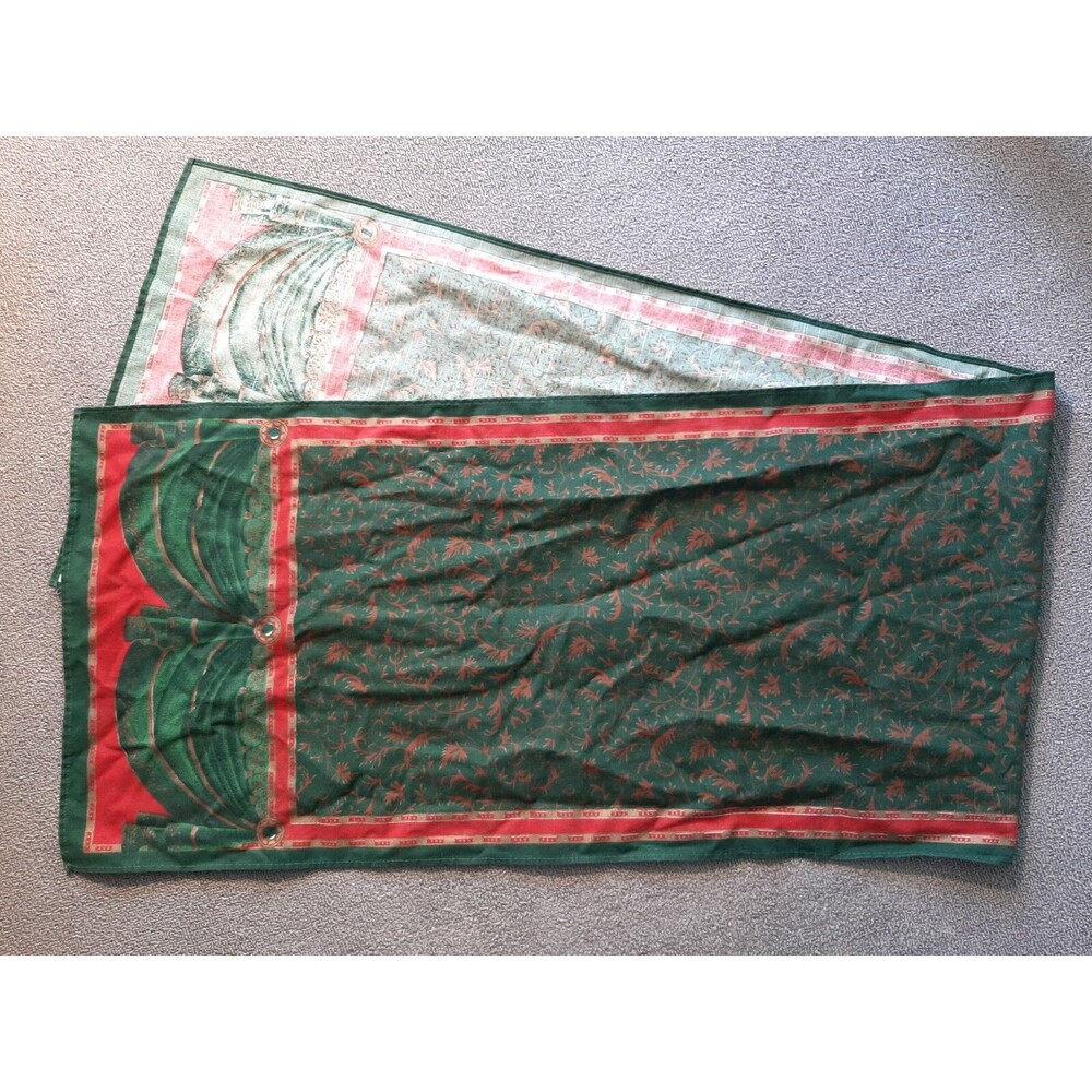 Holiday Green Charter Club Table Runner Green Christmas 58" Long 16" wide 8046